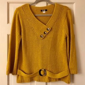 Belamie Michael Phillips Yellow Sweater Top